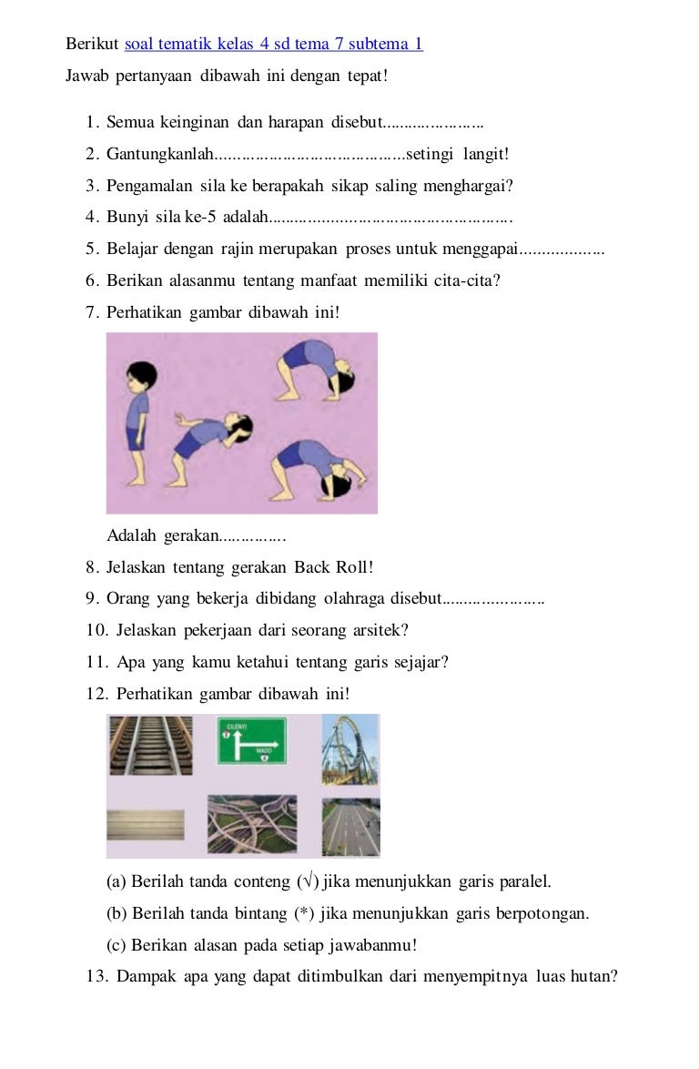 10 Contoh Soal Tematik Kelas 4 Tema 7 Subtema 1 yang Sering Muncul di Ujian 2026, Wajib Kamu Pelajari!