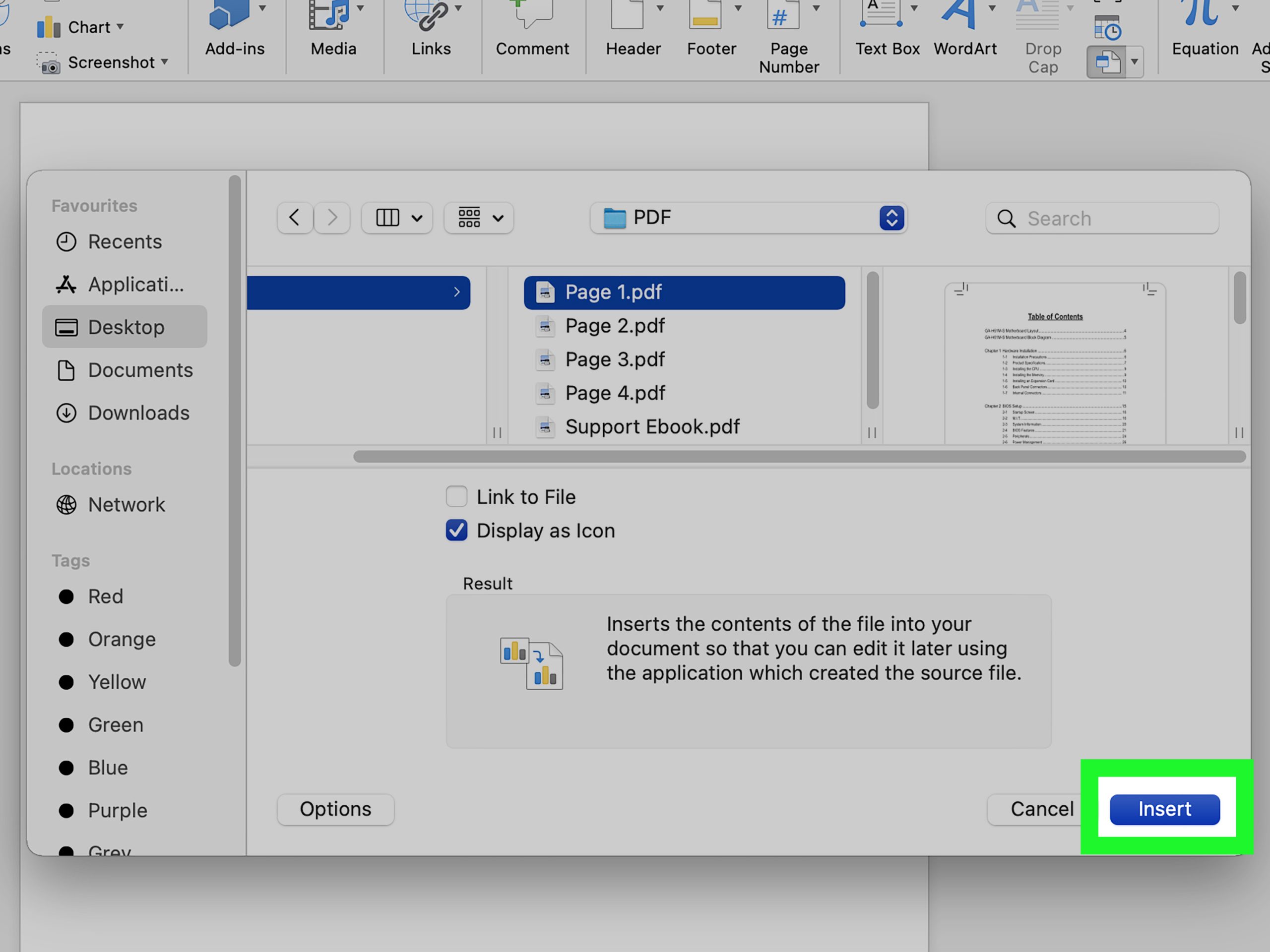How To Insert Pdf To Ms Word - Design Talk