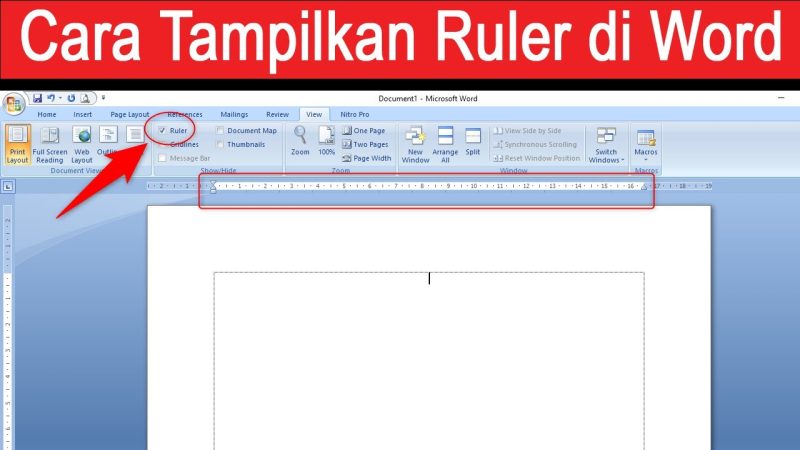 5 Cara Memunculkan Ruler di Word dengan Mudah - SwaraWarta co id 5 Cara Memunculkan Ruler di Word dengan Mudah - SwaraWarta co id