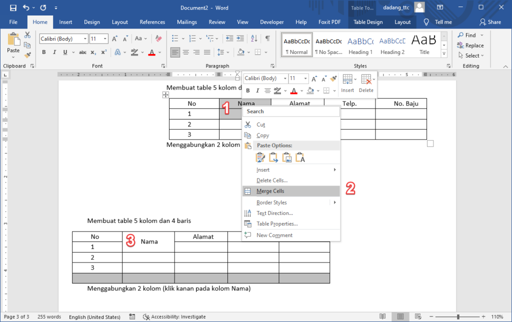 5 Cara Merge Cell di Word 2026 yang Wajib Kamu Tahu