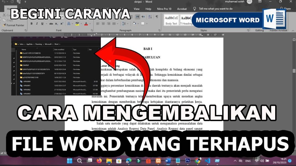 5 Langkah Wajib Tahu Cara Mengembalikan File Word yang Hilang di Laptop 2026 5 Langkah Wajib Tahu Cara Mengembalikan File Word yang Hilang di Laptop 2026