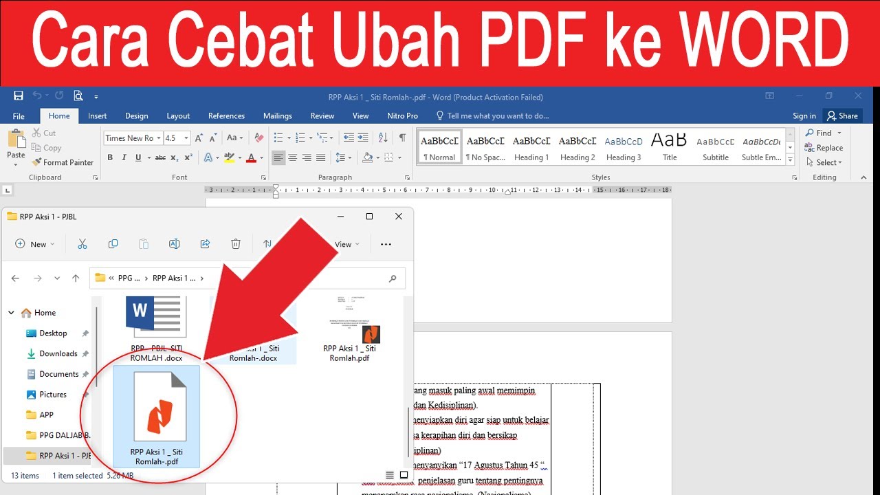 5 Trik Ternyata File PDF di Komputer Berubah Word Bisa Dikembalikan, Wajib Tahu Sebelum Data Rusak! 5 Trik Ternyata File PDF di Komputer Berubah Word Bisa Dikembalikan, Wajib Tahu Sebelum Data Rusak!