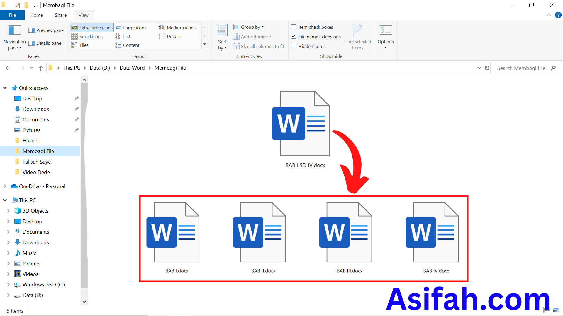 2 Cara Membagi File Word Menjadi Beberapa Bagian 2 Cara Membagi File Word Menjadi Beberapa Bagian
