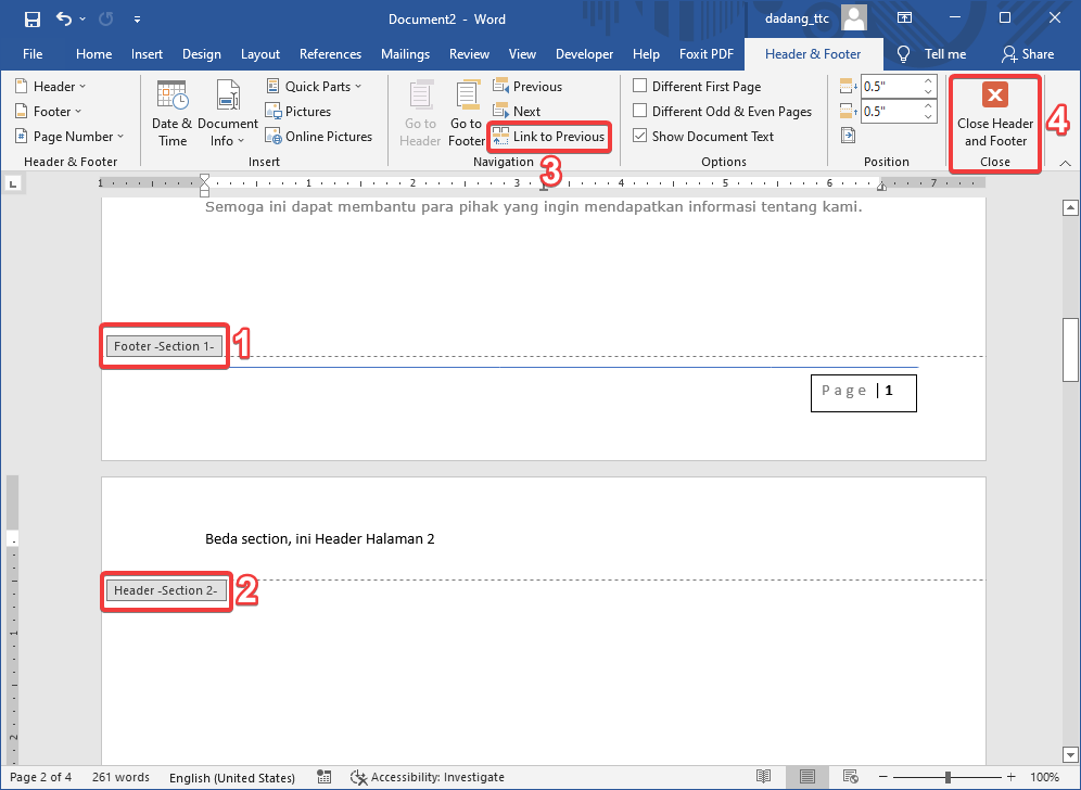 Cara Membuat Header Footer di Word Pemula 5 Langkah Mudah Tips
