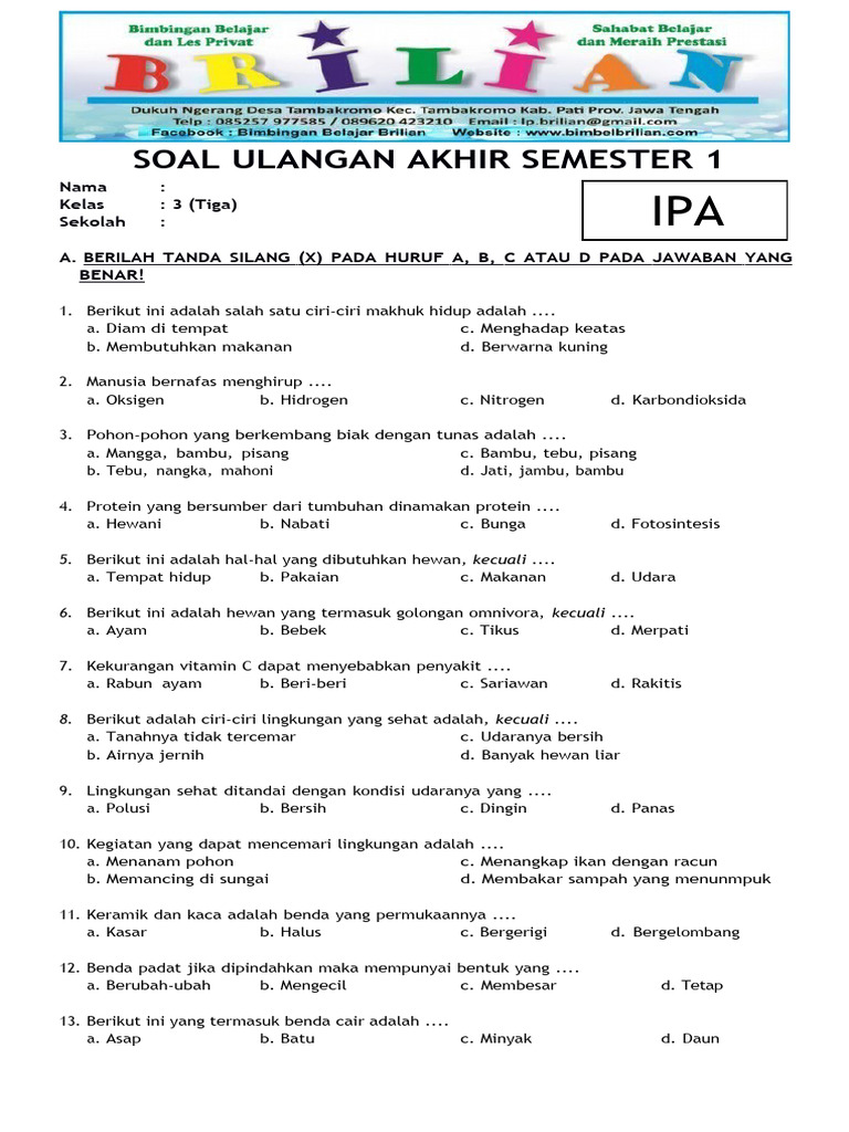7 Contoh Soal HOTS IPA SD Kelas 3 Ternyata Sulit Dijawab Orang Dewasa, Wajib Tahu Sebelum Terlambat 7 Contoh Soal HOTS IPA SD Kelas 3 Ternyata Sulit Dijawab Orang Dewasa, Wajib Tahu Sebelum Terlambat