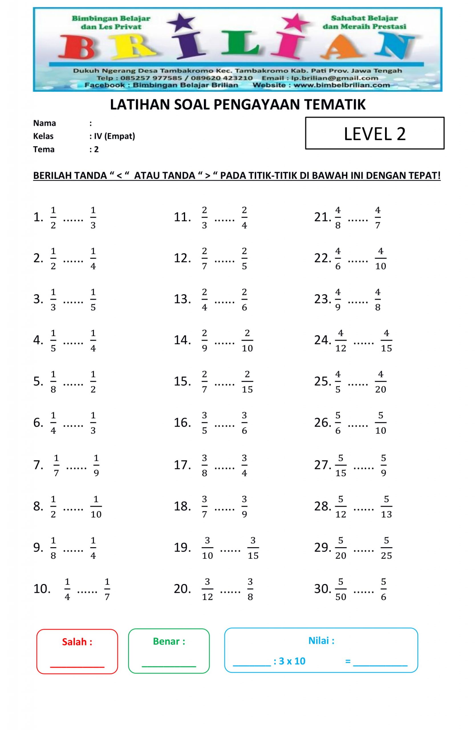 Soal Matematika Kelas 4 Pecahan Desimal - inPoint Soal Matematika Kelas 4 Pecahan Desimal - inPoint