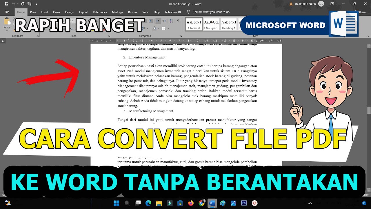 Akhirnya Cara Cepat Ubah pdf ke word tanpa mengubah layout dan Hapus Halaman Kosong Klik