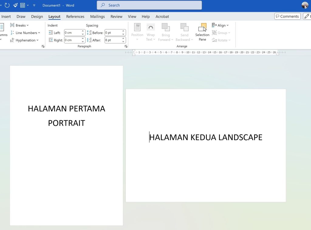 Rahasia Cara Mengubah Orientasi yang Berbeda pada MS Word 2026 Jarang Diketahui Rahasia Cara Mengubah Orientasi yang Berbeda pada MS Word 2026 Jarang Diketahui