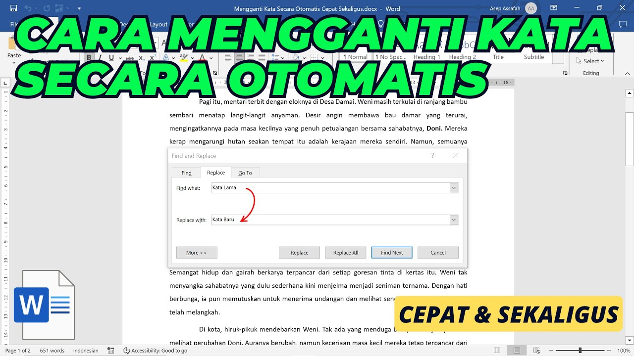 Rahasia cara mengubah otomatis kata di word agar profil dating appmu jadi lebih jujur