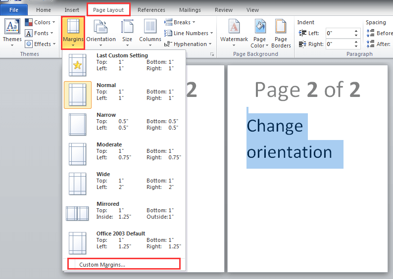 How To Change One Page In Word NITB How To Change One Page In Word NITB