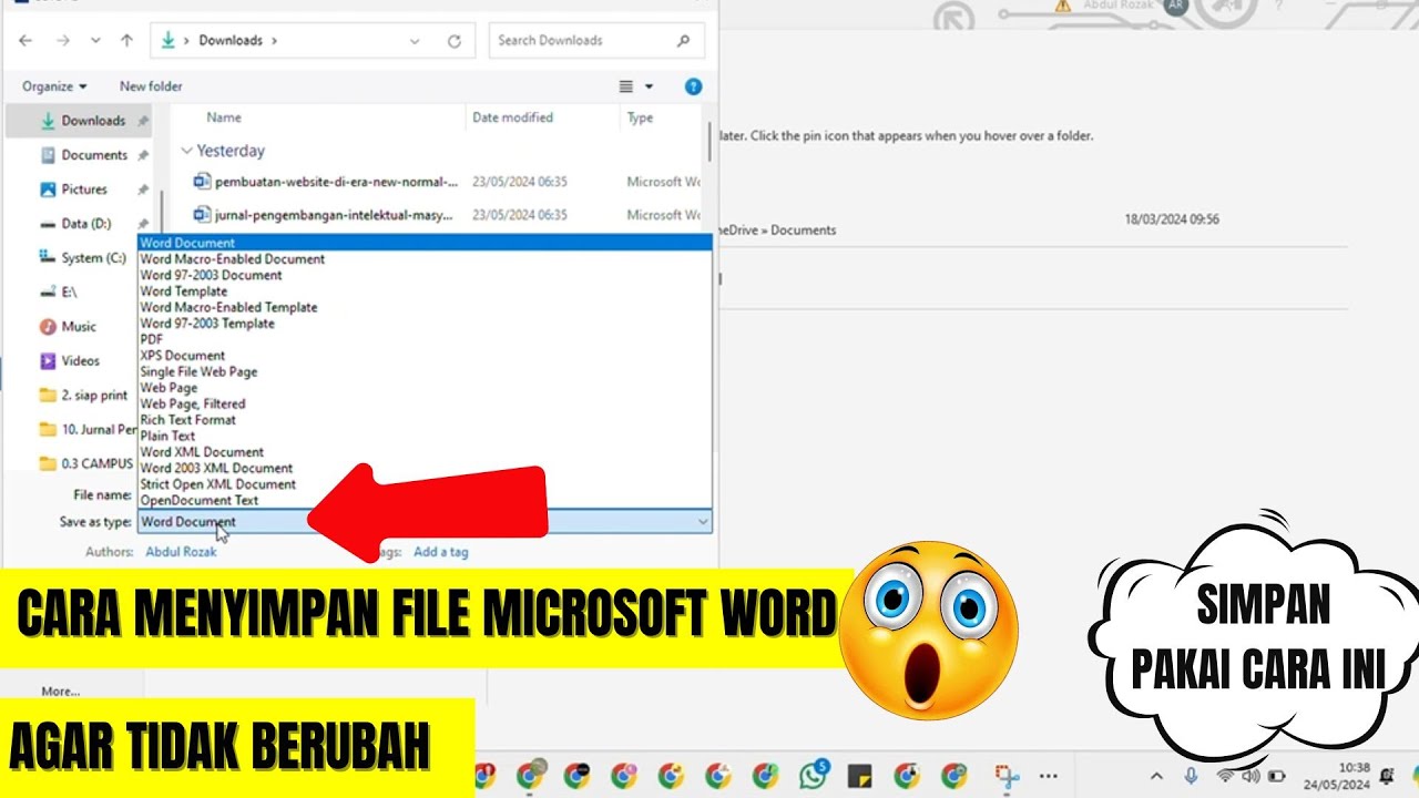 Ternyata Cara Save Word 2016 Agar Tidak Berubah Resep Onde-Onde Kempis Tetap Empuk