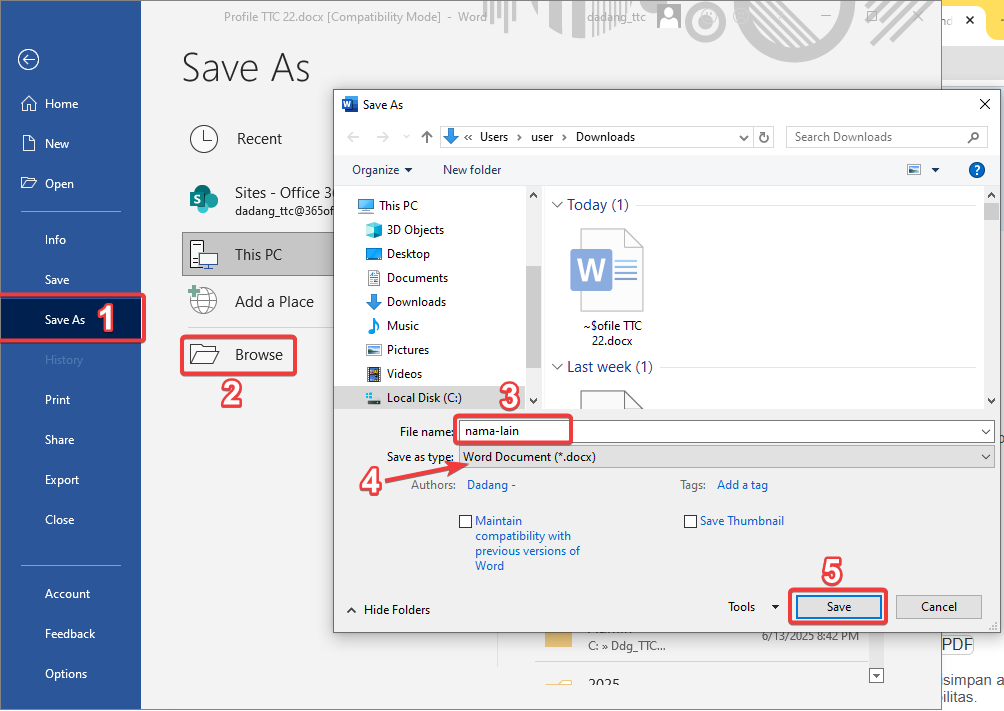 Ternyata Ini Cara Save File Word Biar Tidak Berubah di Word Laen Agar Dokumen Aman Ternyata Ini Cara Save File Word Biar Tidak Berubah di Word Laen Agar Dokumen Aman