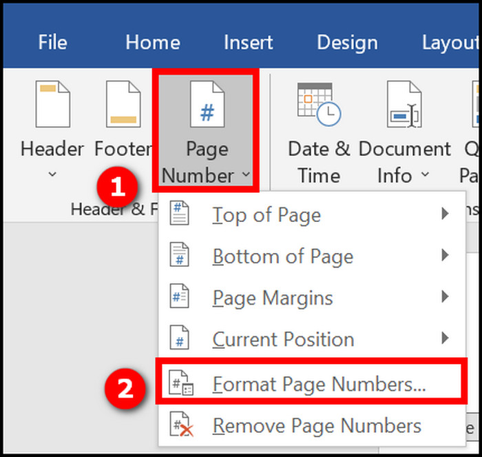 Word Page Numbering Débloquer Numéro De Page Word FGRA