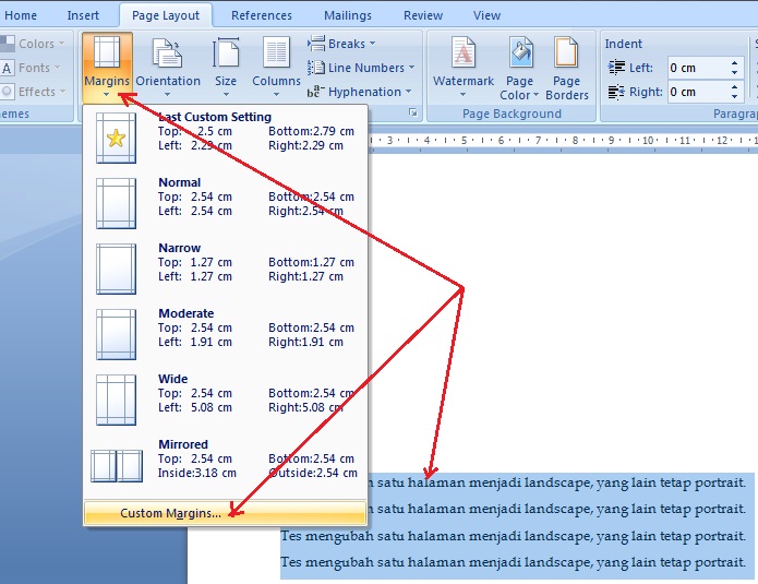 7 Cara Mengubah Page Layout MS Word 2007 dengan Cepat Ternyata Semudah Ini 7 Cara Mengubah Page Layout MS Word 2007 dengan Cepat Ternyata Semudah Ini